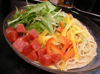 虎二(厚木)-ゴマとトマトのWスープ冷し麺2.JPG